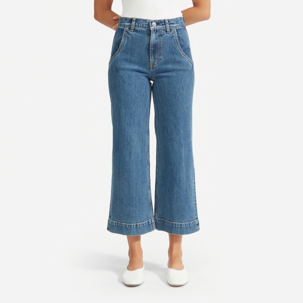 EVERLANE wide-leg crop jeans
